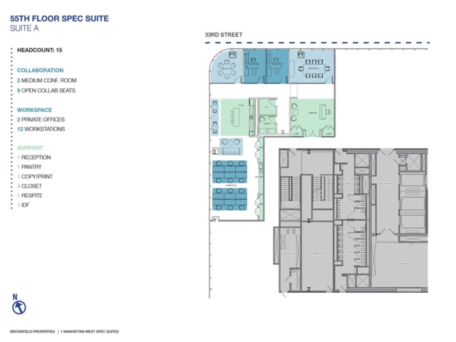 One Manhattan West - Floorplan