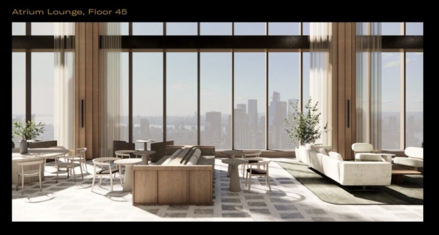 343 Madison Avenue - Atrium Lounge – Floor 45